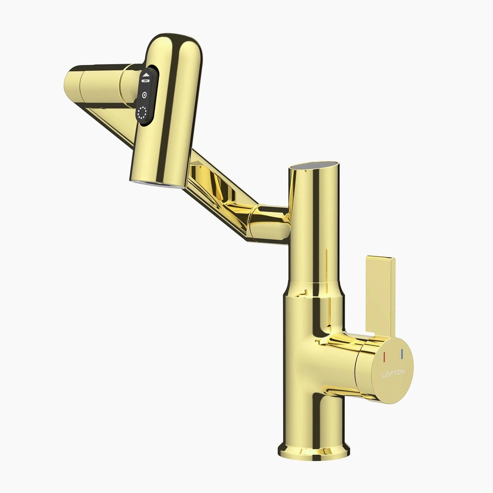 Single-Hole Rotating Faucet with Digital Temperature Display – Modern Design for Precise Water Control