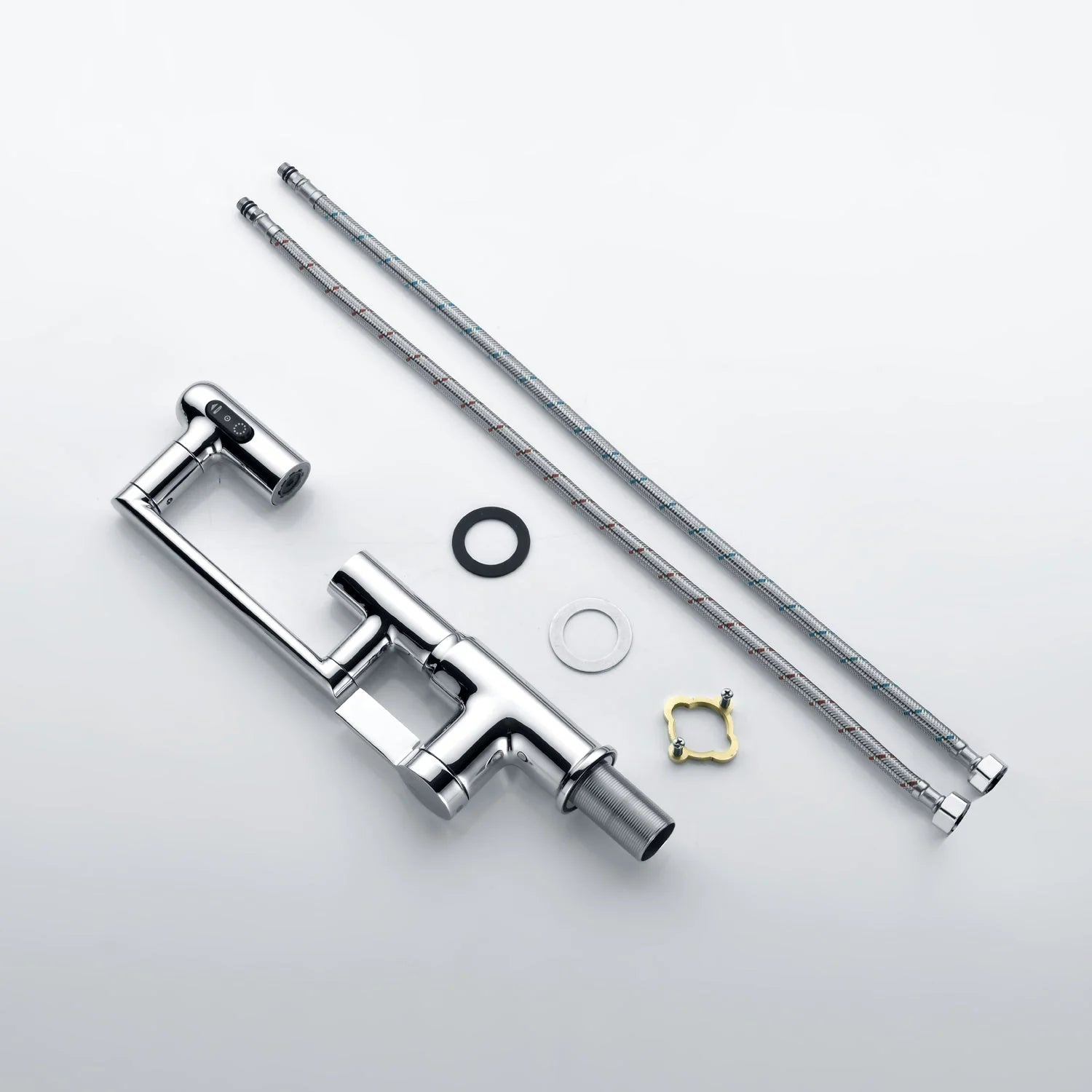 Single-Hole Rotating Faucet with Digital Temperature Display – Modern Design for Precise Water Control