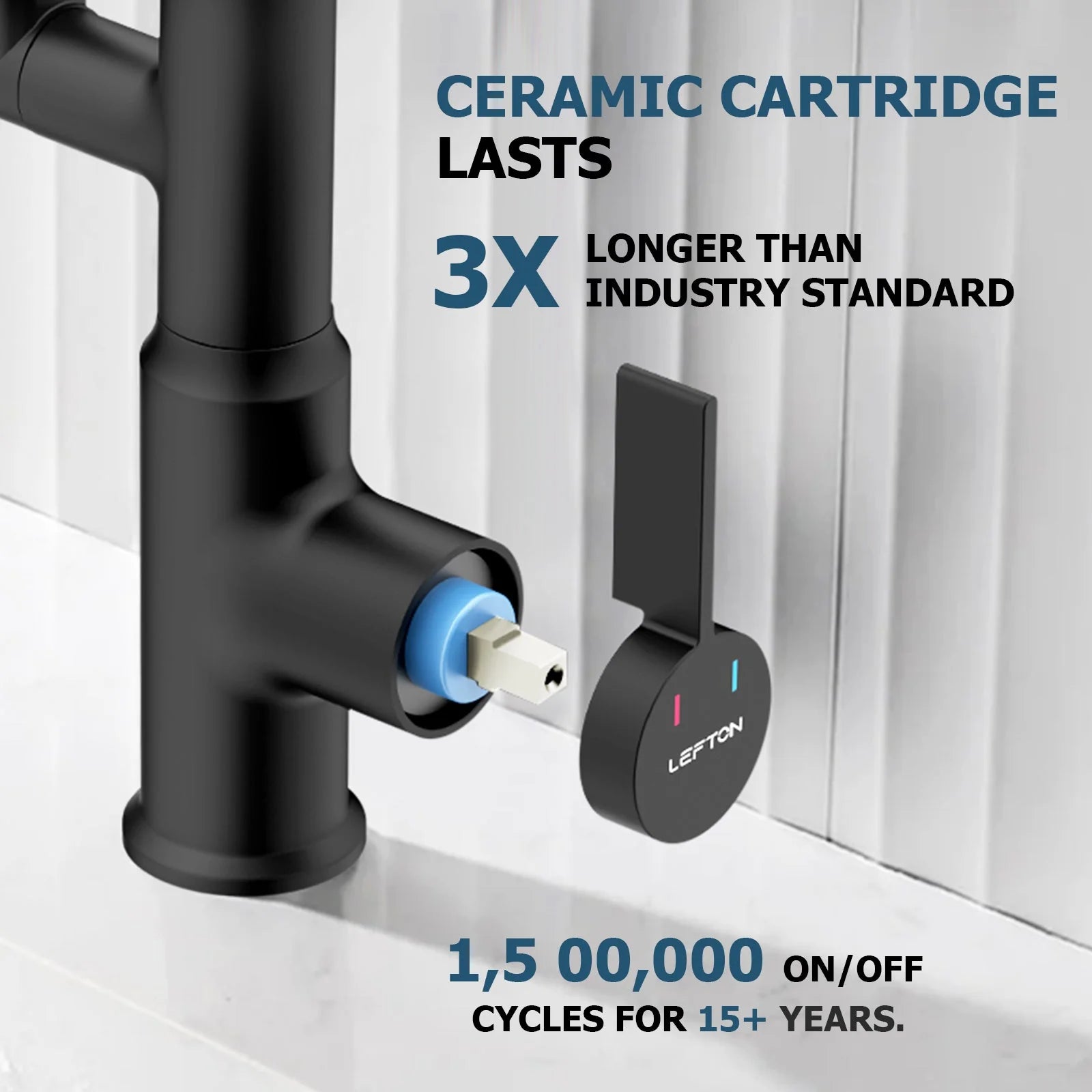 Single-Hole Rotating Faucet with Digital Temperature Display – Modern Design for Precise Water Control