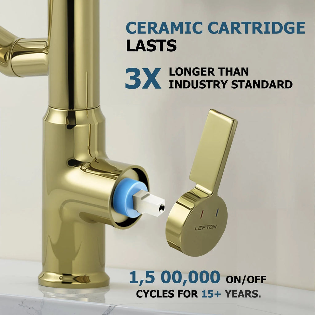 Single-Hole Rotating Faucet with Digital Temperature Display – Modern Design for Precise Water Control