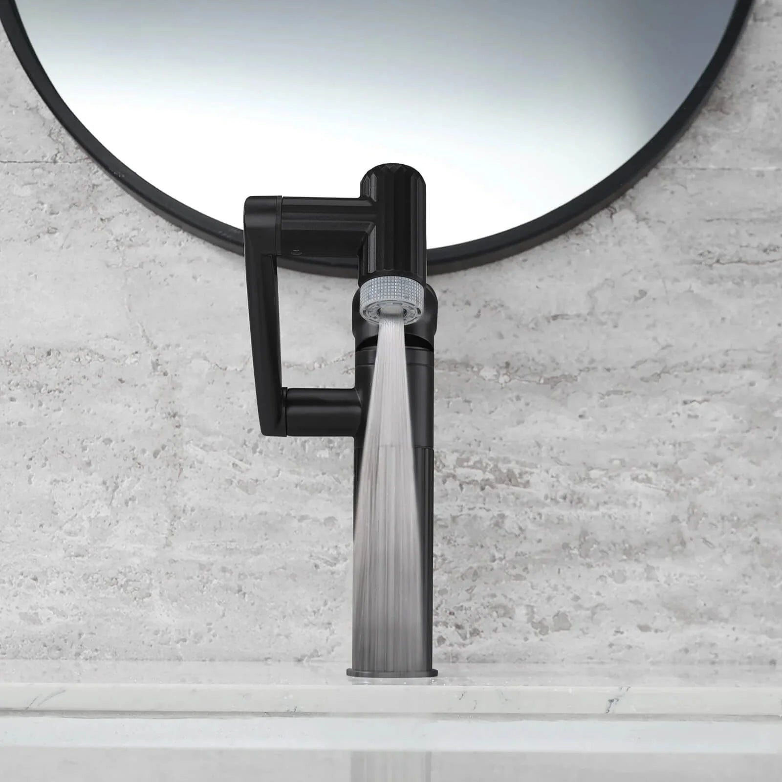 360° Rotatable Single-Hole Bathroom Faucet