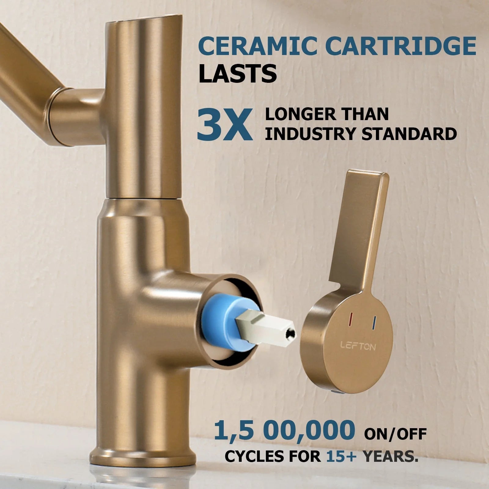 Single-Hole Rotating Faucet with Digital Temperature Display – Modern Design for Precise Water Control