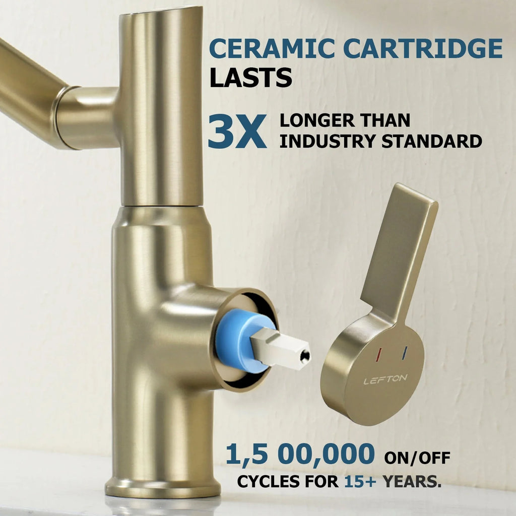 Single-Hole Rotating Faucet with Digital Temperature Display – Modern Design for Precise Water Control