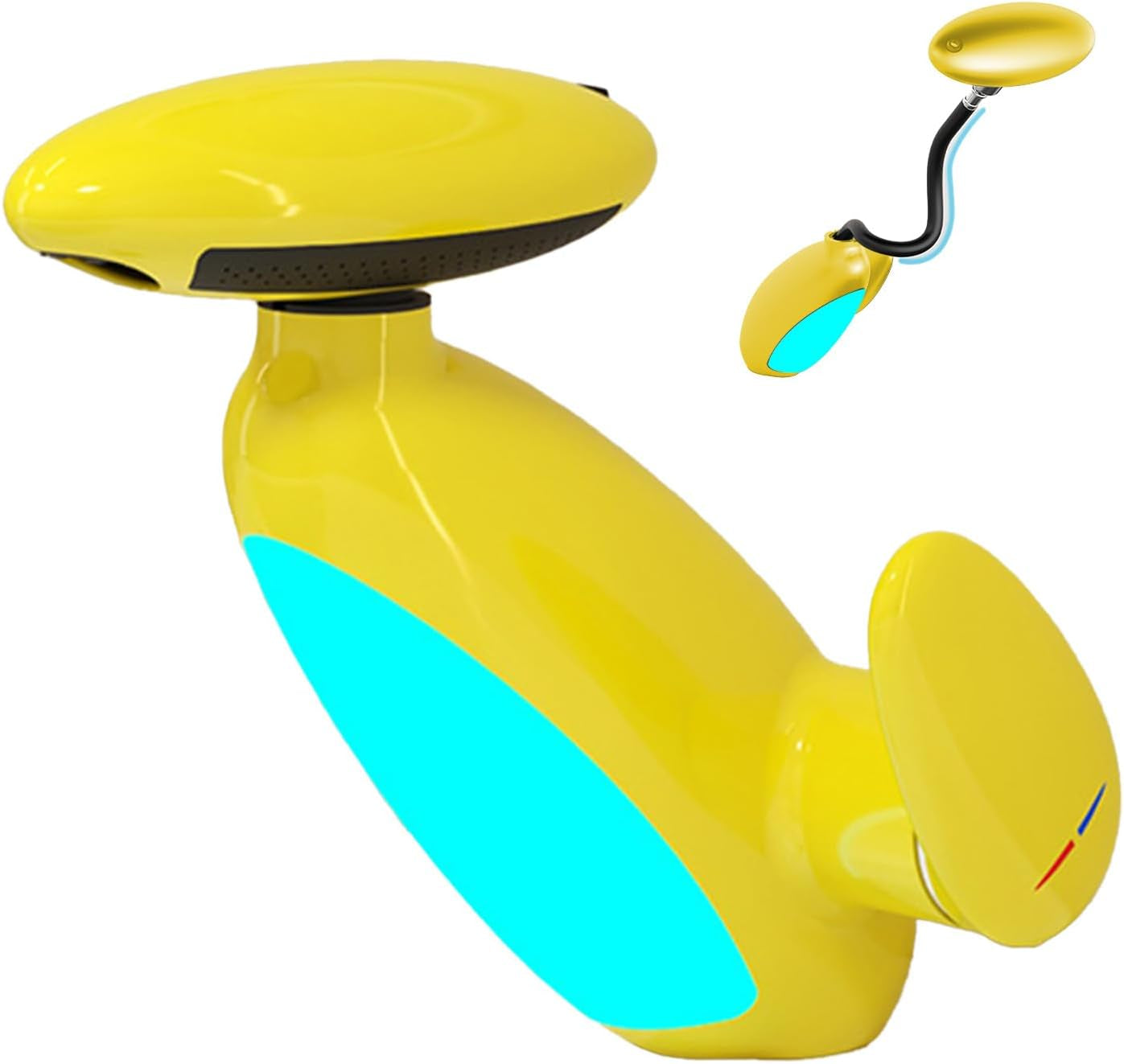 Modern Bathroom Faucet with Pull-Out Sprayer & LED Color-Changing Light, Waterfall Fountain 360° Swivel – 4 Spray Modes