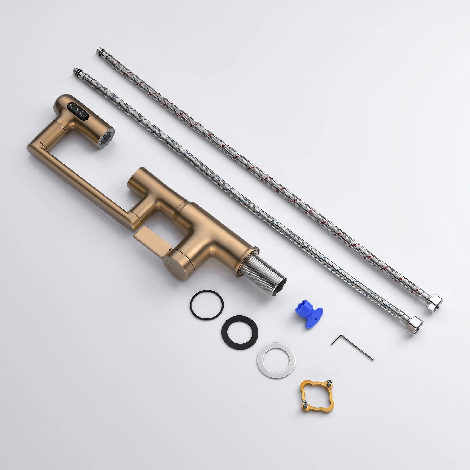 Single-Hole Rotating Faucet with Digital Temperature Display – Modern Design for Precise Water Control