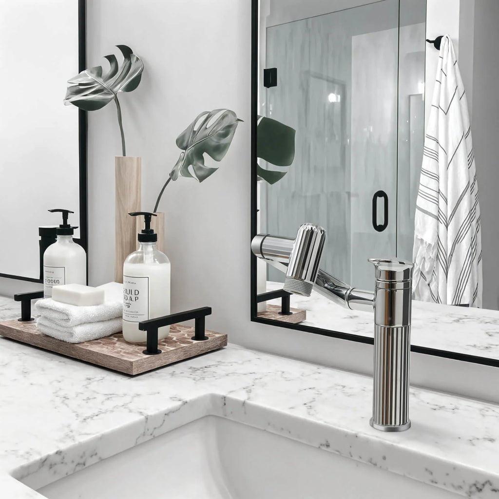 360° Rotatable Single-Hole Bathroom Faucet