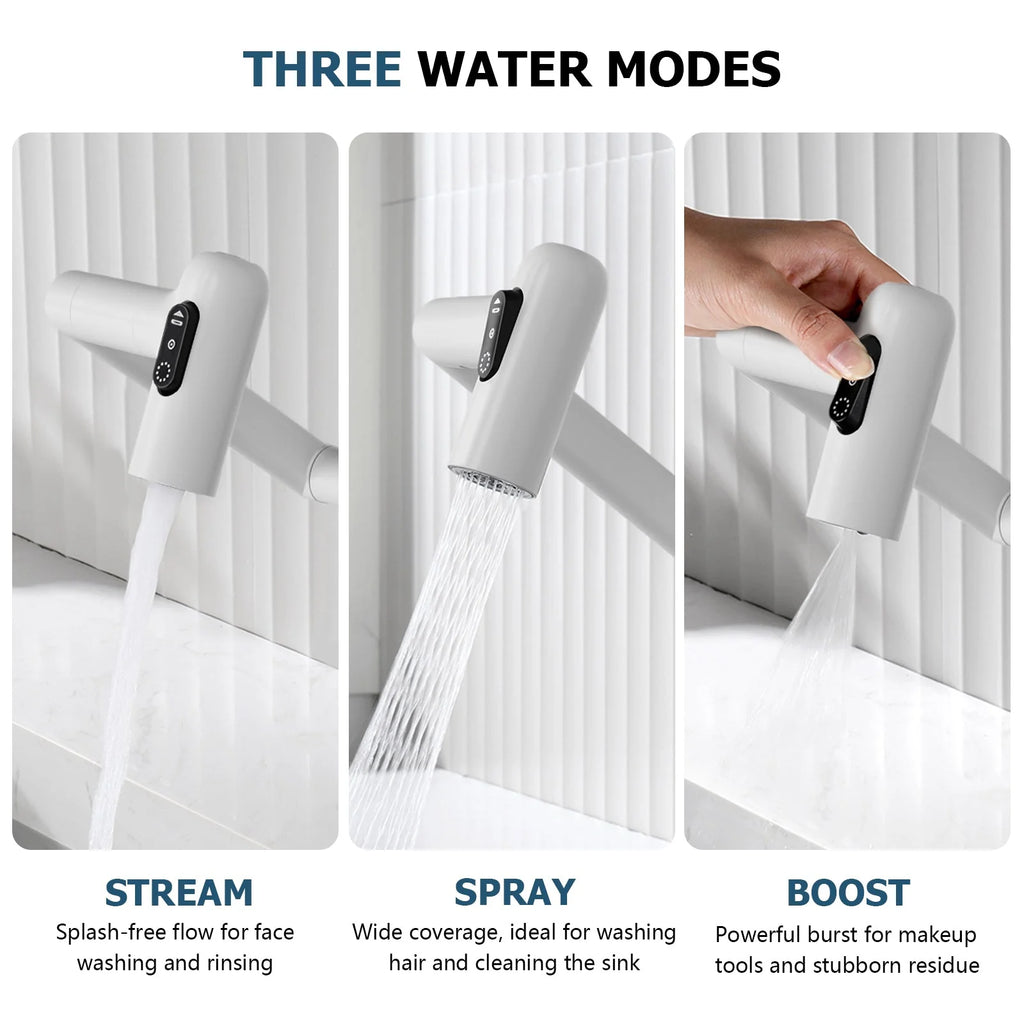 Single-Hole Rotating Faucet with Digital Temperature Display – Modern Design for Precise Water Control