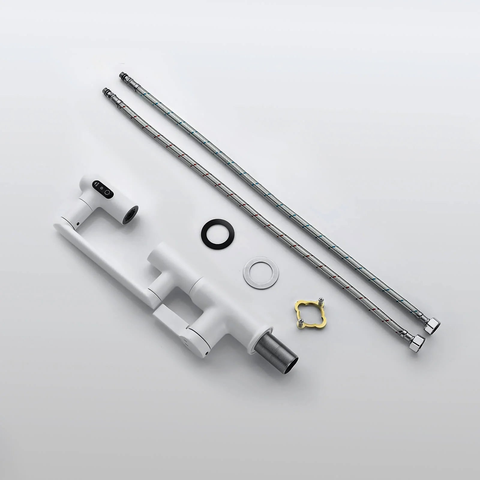 Single-Hole Rotating Faucet with Digital Temperature Display – Modern Design for Precise Water Control