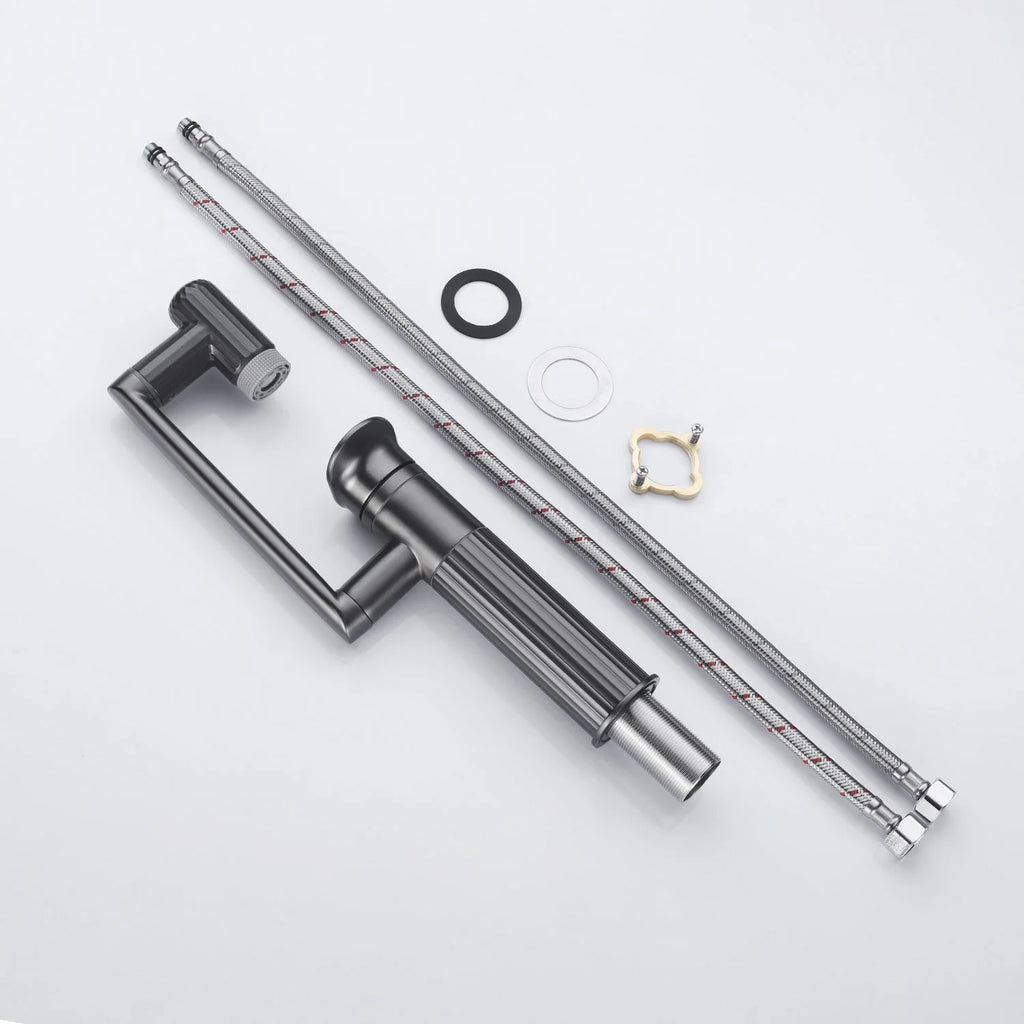 360° Rotatable Single-Hole Bathroom Faucet