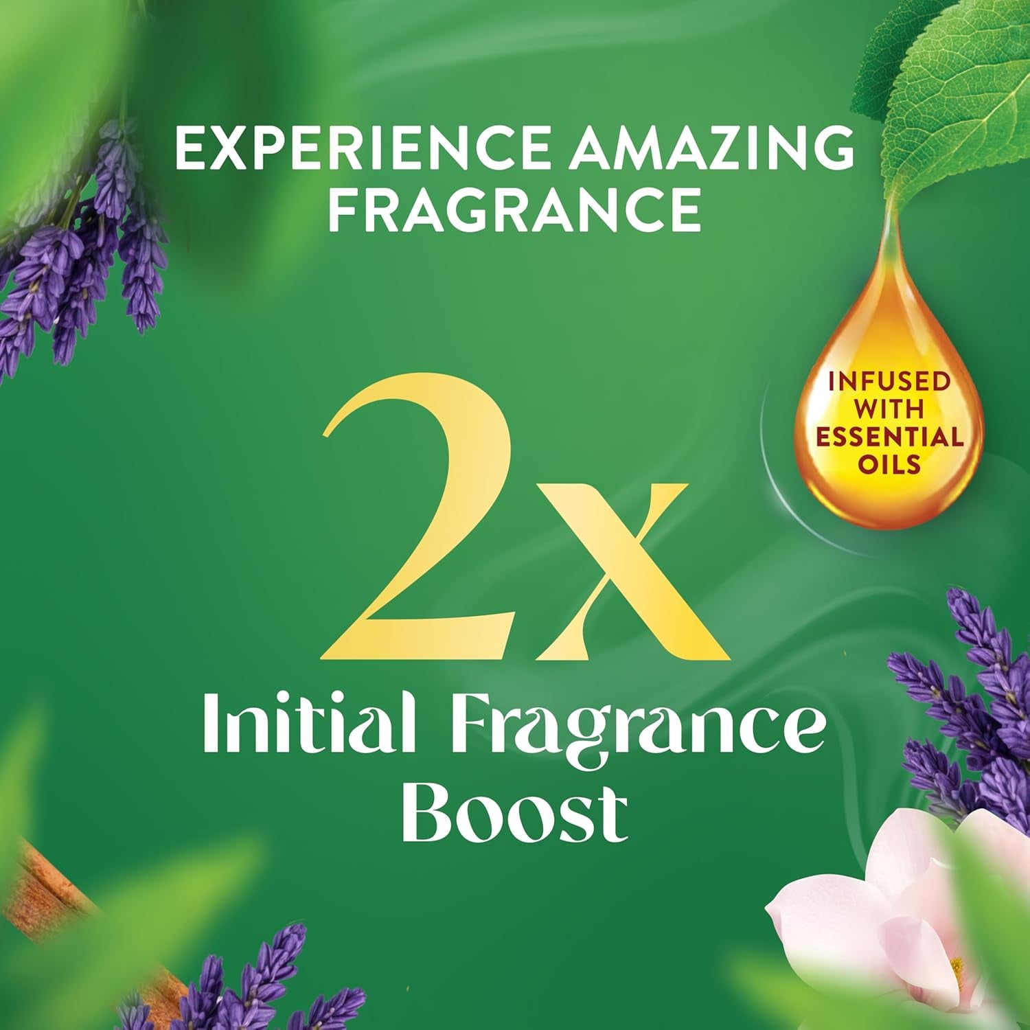 Luxury Essential Mist Starter Kit — Elegant Aroma Diffuser with Lavender & Almond Blossom Refill, Natural Essential Oil Air Freshener for Home & Office