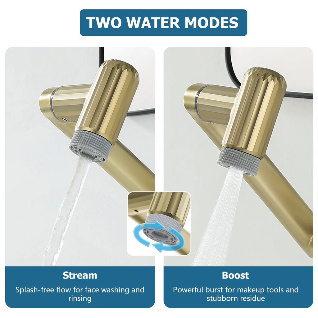 360° Rotatable Single-Hole Bathroom Faucet