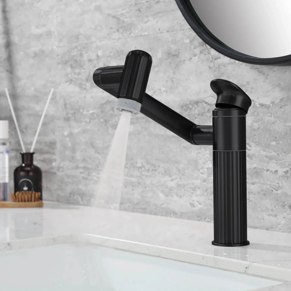 360° Rotatable Single-Hole Bathroom Faucet