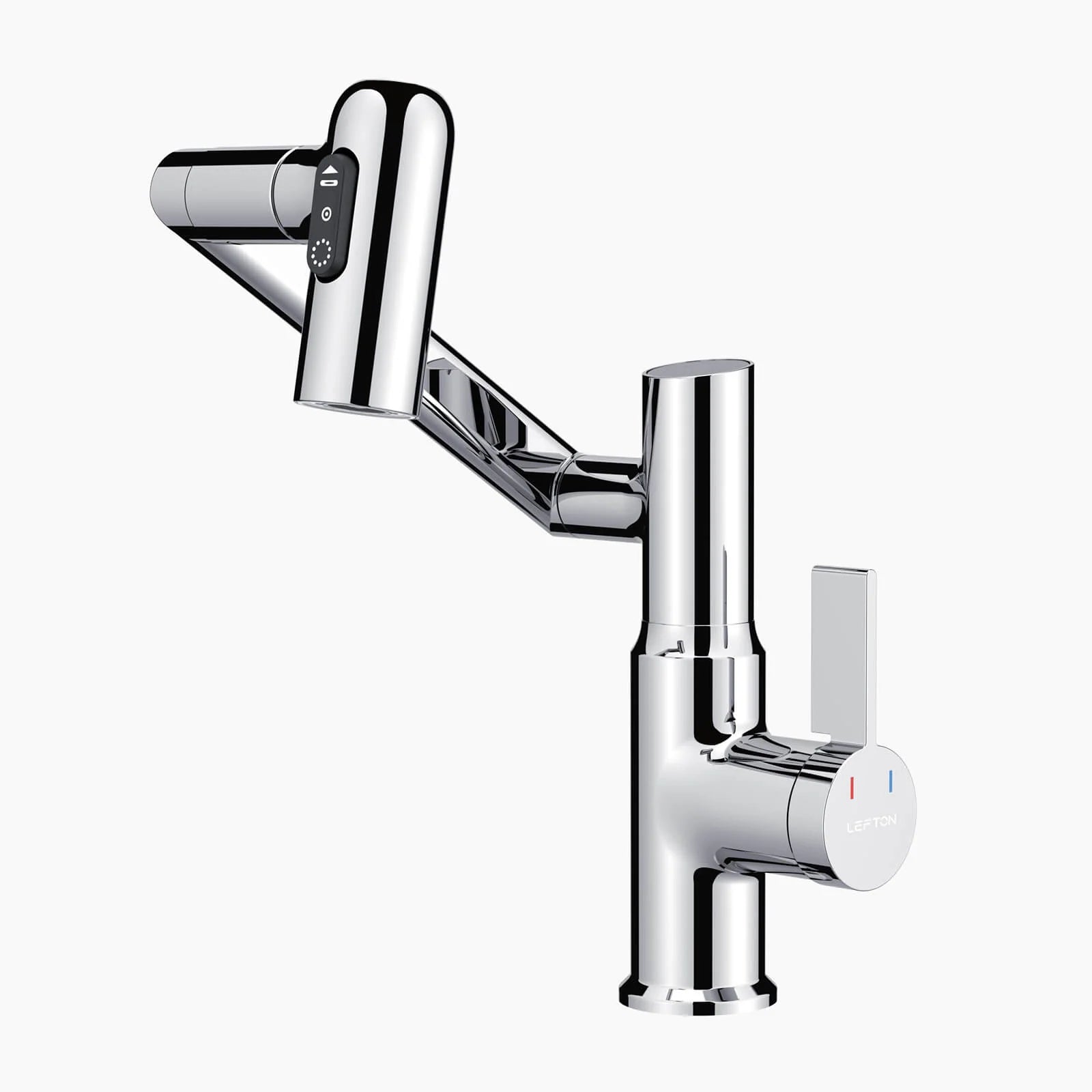 Single-Hole Rotating Faucet with Digital Temperature Display – Modern Design for Precise Water Control