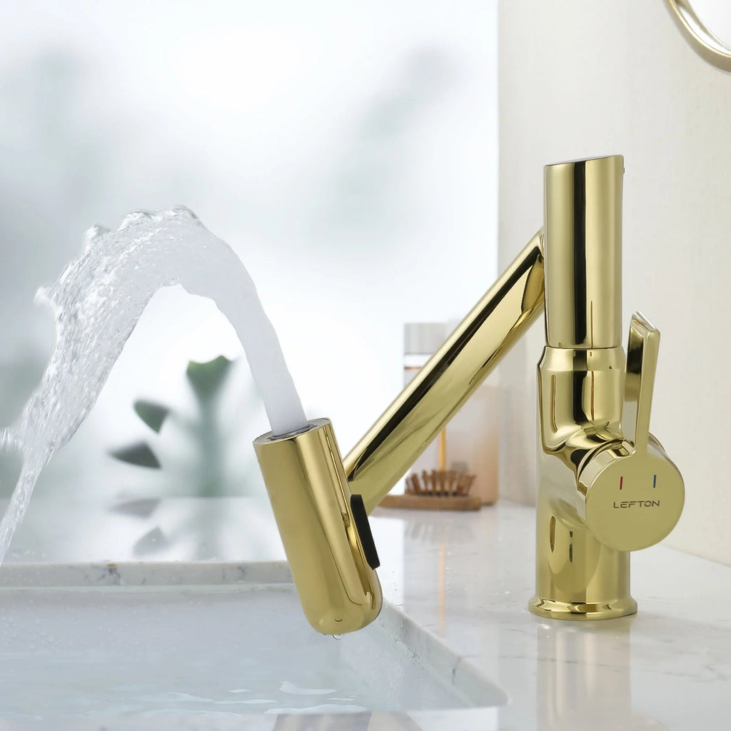 Single-Hole Rotating Faucet with Digital Temperature Display – Modern Design for Precise Water Control