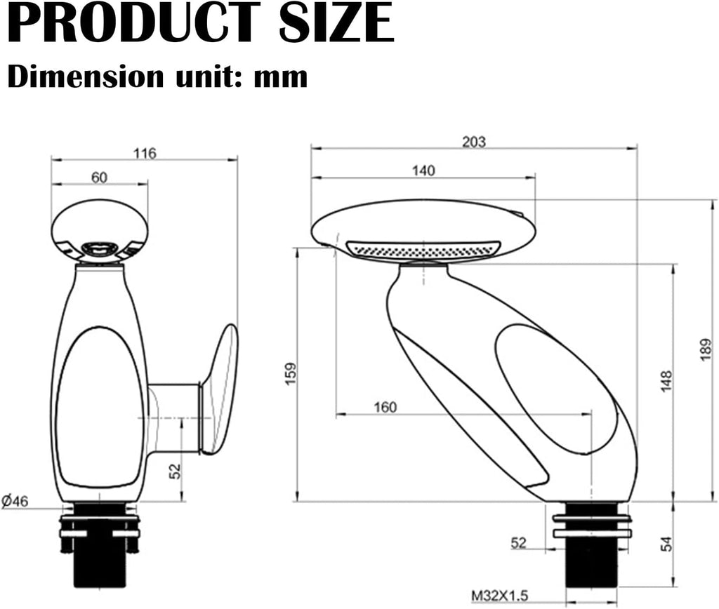 Modern Bathroom Faucet with Pull-Out Sprayer & LED Color-Changing Light, Waterfall Fountain 360° Swivel – 4 Spray Modes