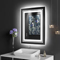 28” x 36” Smart LED Bathroom Vanity Mirror — Dual Front & Backlit Illumination, Anti-Fog Technology, 3-Color Dimmable Lighting with Memory Touch Control