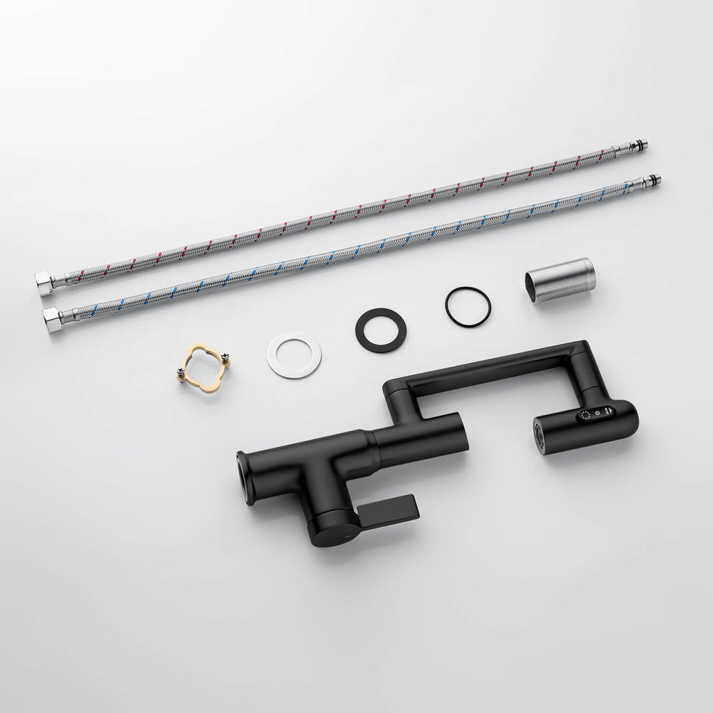 Single-Hole Rotating Faucet with Digital Temperature Display – Modern Design for Precise Water Control