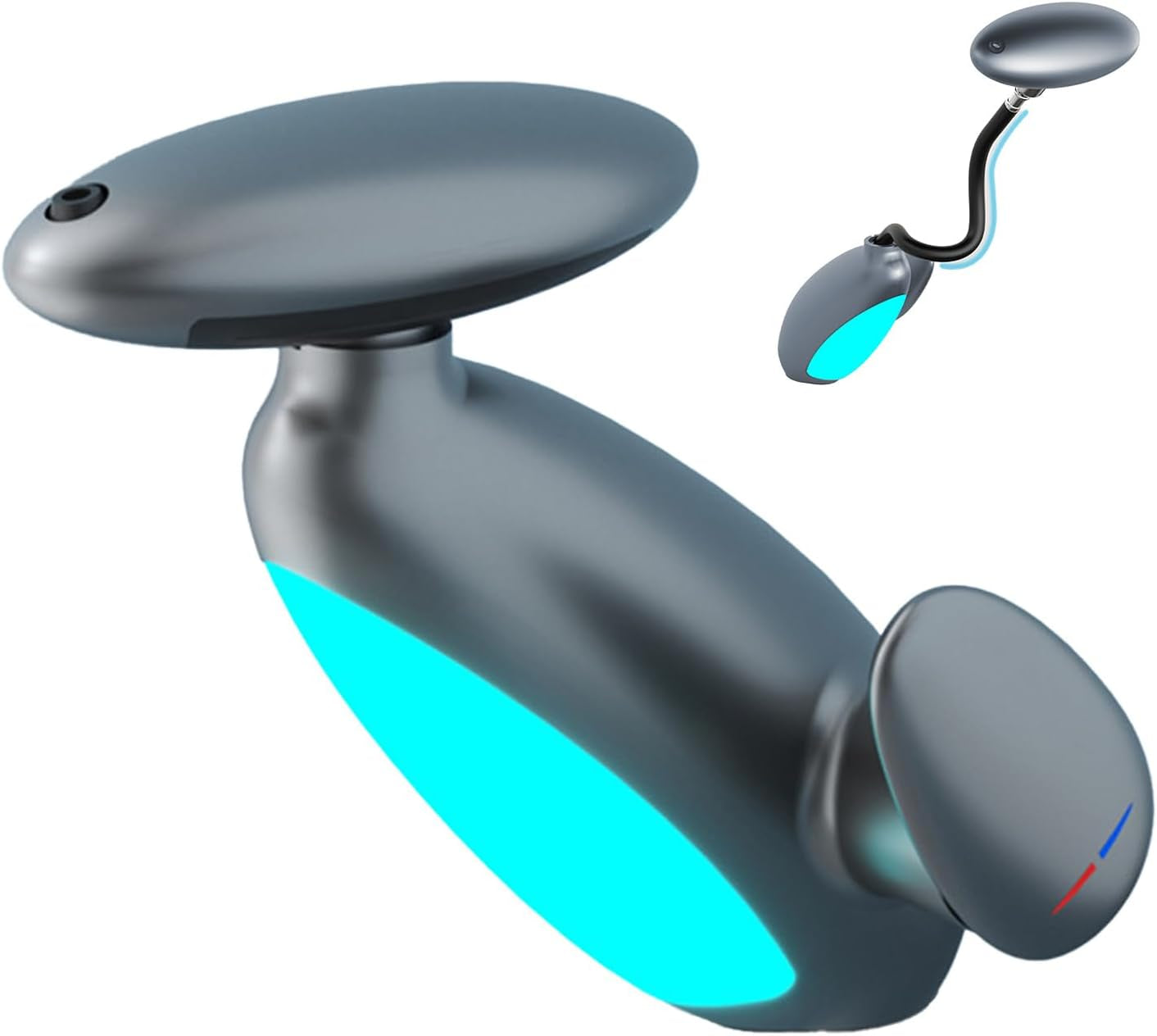 Modern Bathroom Faucet with Pull-Out Sprayer & LED Color-Changing Light, Waterfall Fountain 360° Swivel – 4 Spray Modes