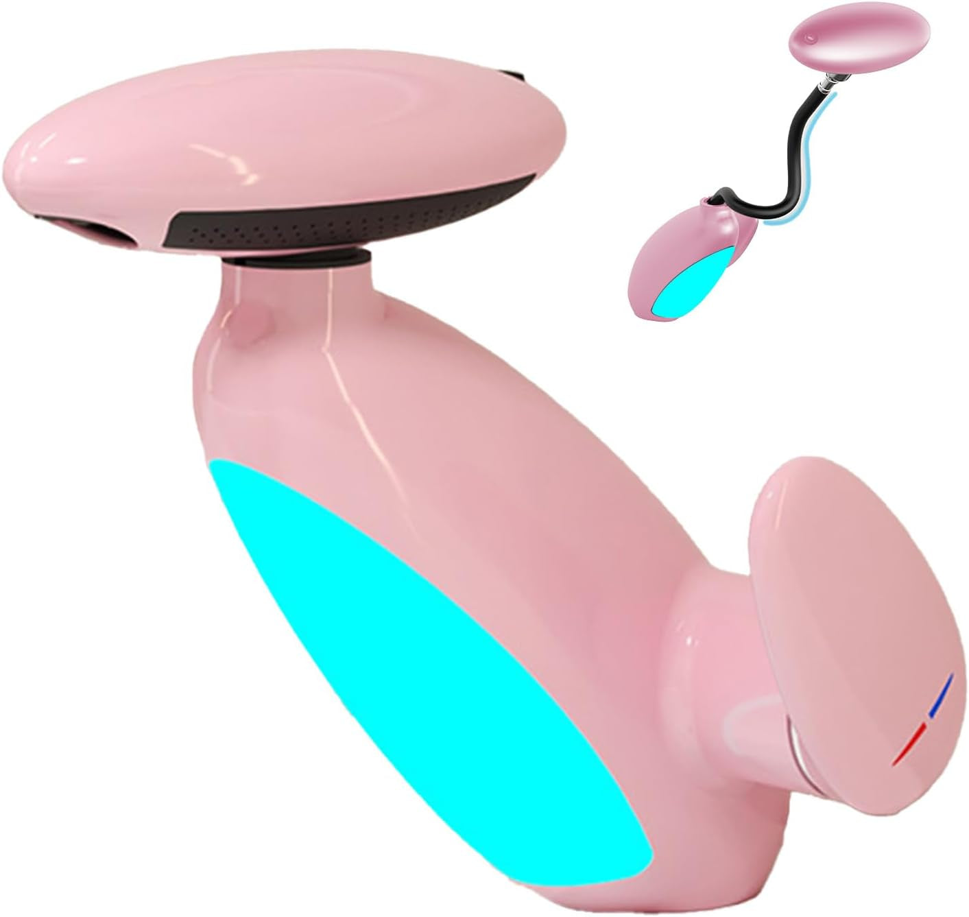 Modern Bathroom Faucet with Pull-Out Sprayer & LED Color-Changing Light, Waterfall Fountain 360° Swivel – 4 Spray Modes