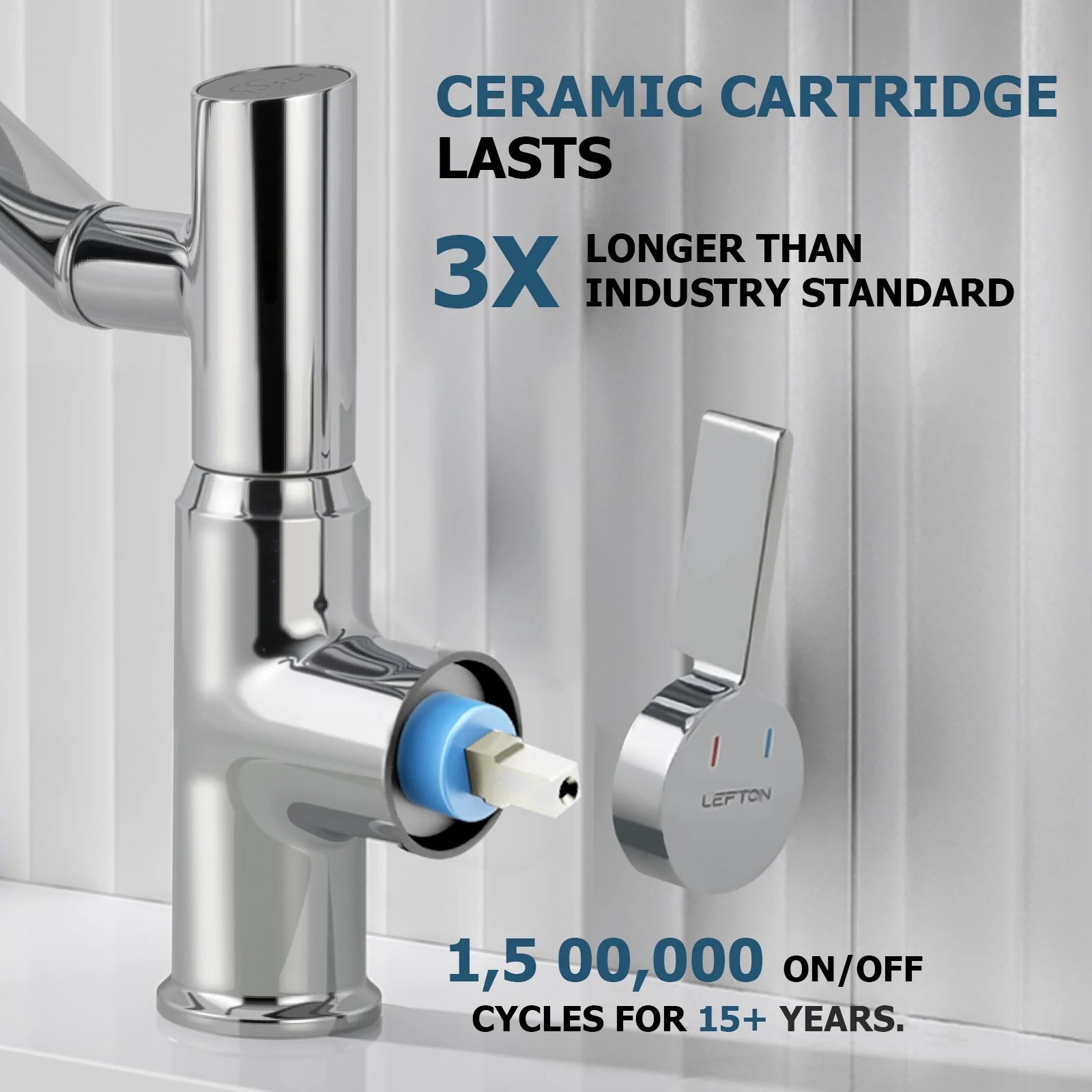 Single-Hole Rotating Faucet with Digital Temperature Display – Modern Design for Precise Water Control